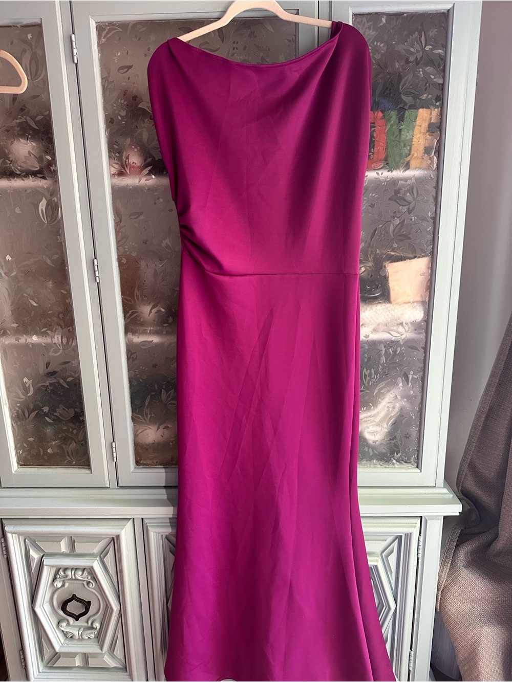 Sleek Fuchsia Maxi Dress for Women - Elegant Evening Wear